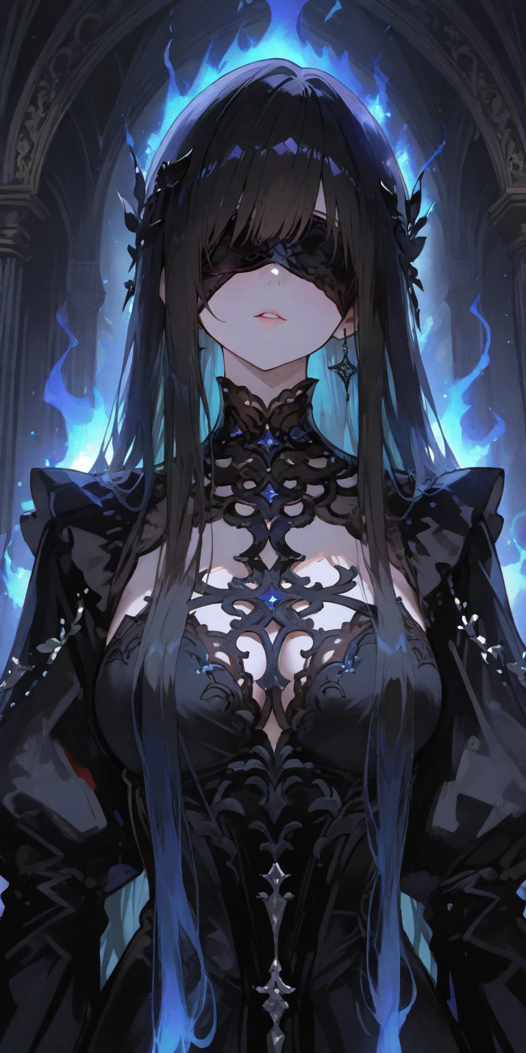 intricate details,anime poster, ((masterpiece,best quality)), ((cinematic light)), girl,scary in mirror, scary,dark anime \(style\), detailed armor, detailed background, beautiful detailed eyes,