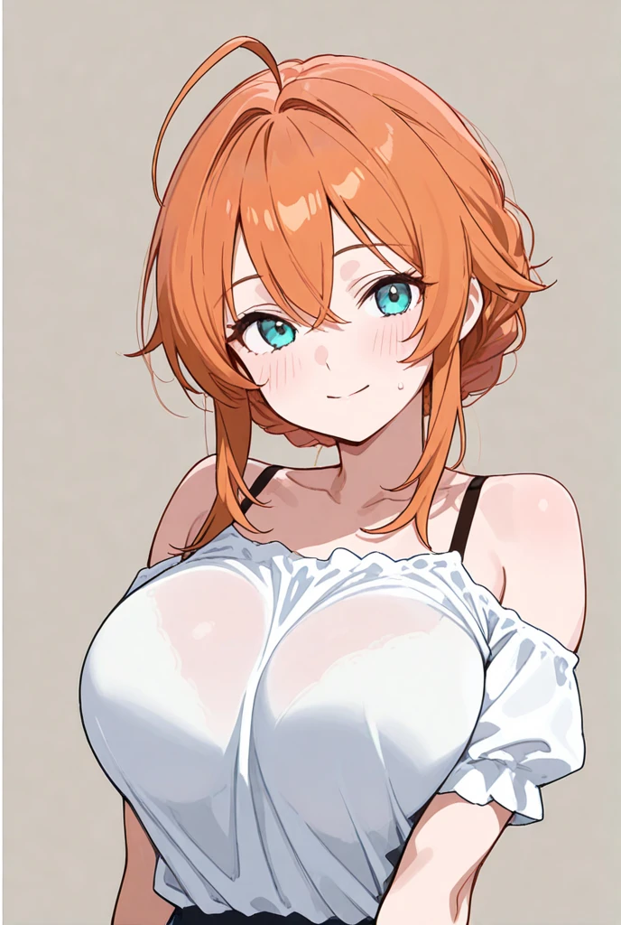 Anime girl with big breasts holding a knife and a bowl, change, anime moe art style, tits, small curvy change, sex with covered breasts, Sex, [ 4K digital art ]!!, sayori, cel shaded anime, Sex anime style, on pixiv, Created at Anime Artist Studio, change in dress