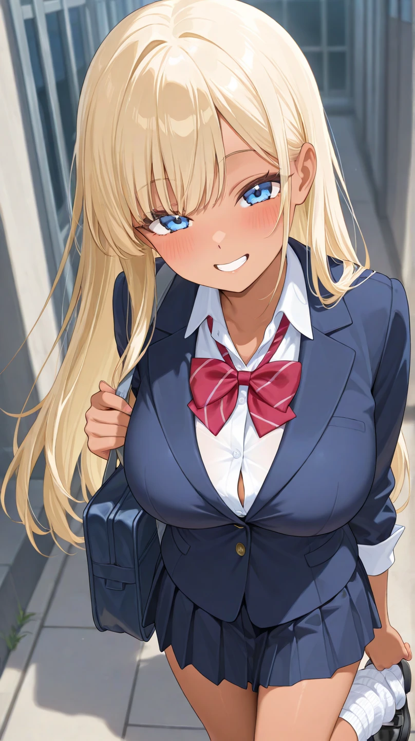 (((Lower Body、Showing panties、光沢ofある下着))、(((Accentuate your butt、Sexy Underwear、白色ofパンティー)))、Highest quality, 8k, masterpiece :1.3)), whole body, Sharp focus :1人of少女,光沢ofある肌,Sexy pose,Highest quality,Tabletop,shape,Very delicate and beautiful,Hmph,8k壁紙,wonderful,In detail,Official Art,Very detailedなティッカーUnity 8k壁紙,Unbelievably ridiculous,Large file size,Very detailedな,High resolution,Very detailed,Beautiful detailed,Realistic,X-ray,The queue is full(of,(((Uniform Blazer、mini skirt)))、(((Big Breasts、blonde)))、(((School、classroom、Dark Skin)))、Stand upright、胸of谷間 , (Uniform Blazer、mini skirt)、((金色of髪、Dark Skin))、Uniform Blazer、exy pose、Hairstyle: ponytail、both hands、Black gal(Dark Skin:1.2)、Dark Skin