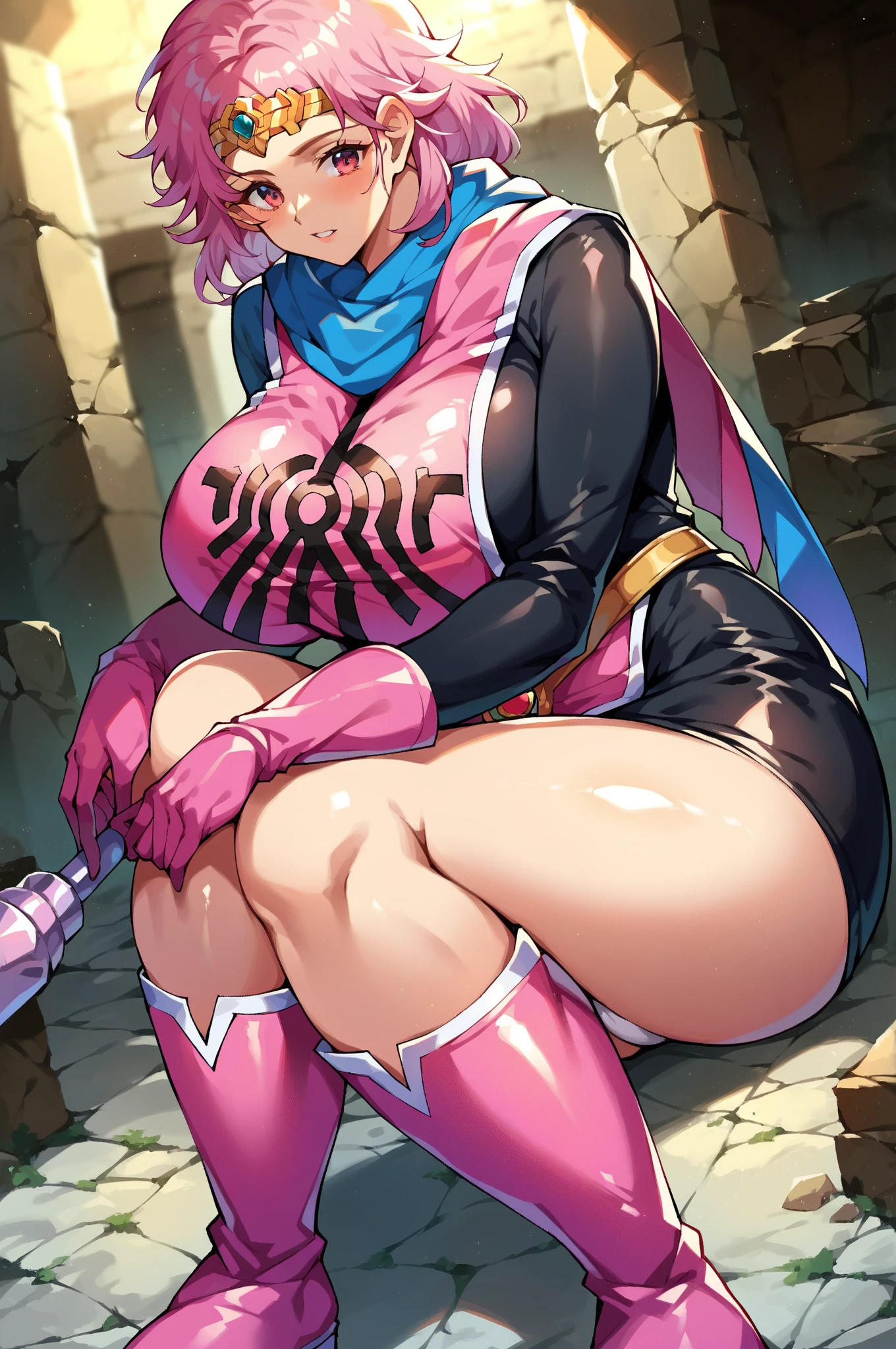 masterpiece, ultra-detailed, best quality, extremely detailed, 8k, high res, realistic, 1girl, 18yo, beautiful girl,BREAK,(Hands tied behind your back,kneel:1.8),(Beautiful areola:1.8),(Armor:1.8),(Showing her areola through the gaps in her armor:1.7),(pink nipples:1.6),(blush:1.5),BREAK,(ahegao:1.4),(voluptuous bust:1.5),(Gaunt , thin waist:1.4),BREAK,(Navel exposed:1.4),(vaginal dildo insertion:1.5),(sweaty:1.3),