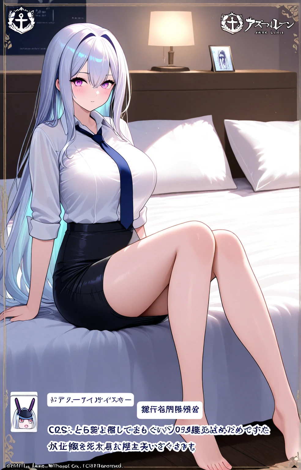 (bedroom, A desk full of computers, 푹신한 chair, hacker:1.5), chair, (chair에 앉아 있는:1.5), window, (morning, sunlight:1.5), (Beautiful shades:1.5), (dynamic angle:1.5), [ 4k digital art ]!!,(big bust, prominent cleavage:1.5), (Black eyes with a slight purple tint:1.5), (a devastated expression, dead eyes, dark atmosphere:1.5), (white hair, long hair, weak perm:1.5), (oversized shirt, hot pants, :1.5), (bare foot, round-rimmed glasses:1.5), (Aegyo belly fat, Folded belly:1.5), (smiling faintly:1.5),(thin legs, thin:1.5)