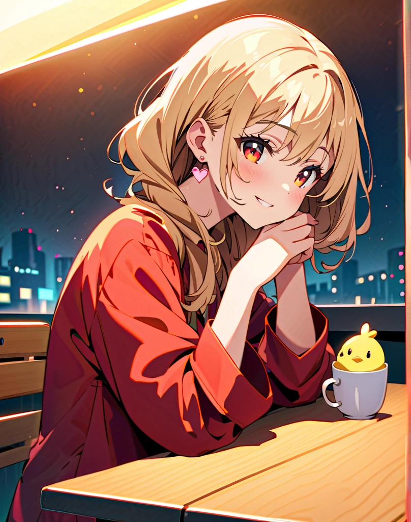 Beautiful woman,Yellow cocktail in a bar, Wide-angle lens, Lofi Anime, Lofi illustration, Aesthetic atmosphere, Lo-Fi Style, Vector art, Flat Design, Simple shape, Warm tones, Pleasant atmosphere, Chill, In anime style, Digital drawing, Vector art, Vector logo for t-shirt printing, (Adorable:1.5), (small:1.4), (Playful:1.2), (soft:1.3), (Whimsical:1.1), masterpiece, Highest quality, 8k, Intricate details, grow, Celestial, Mysterious, Picturesque, amazing, Majestic, Magic, Fantasy art, Cover art, dream-like