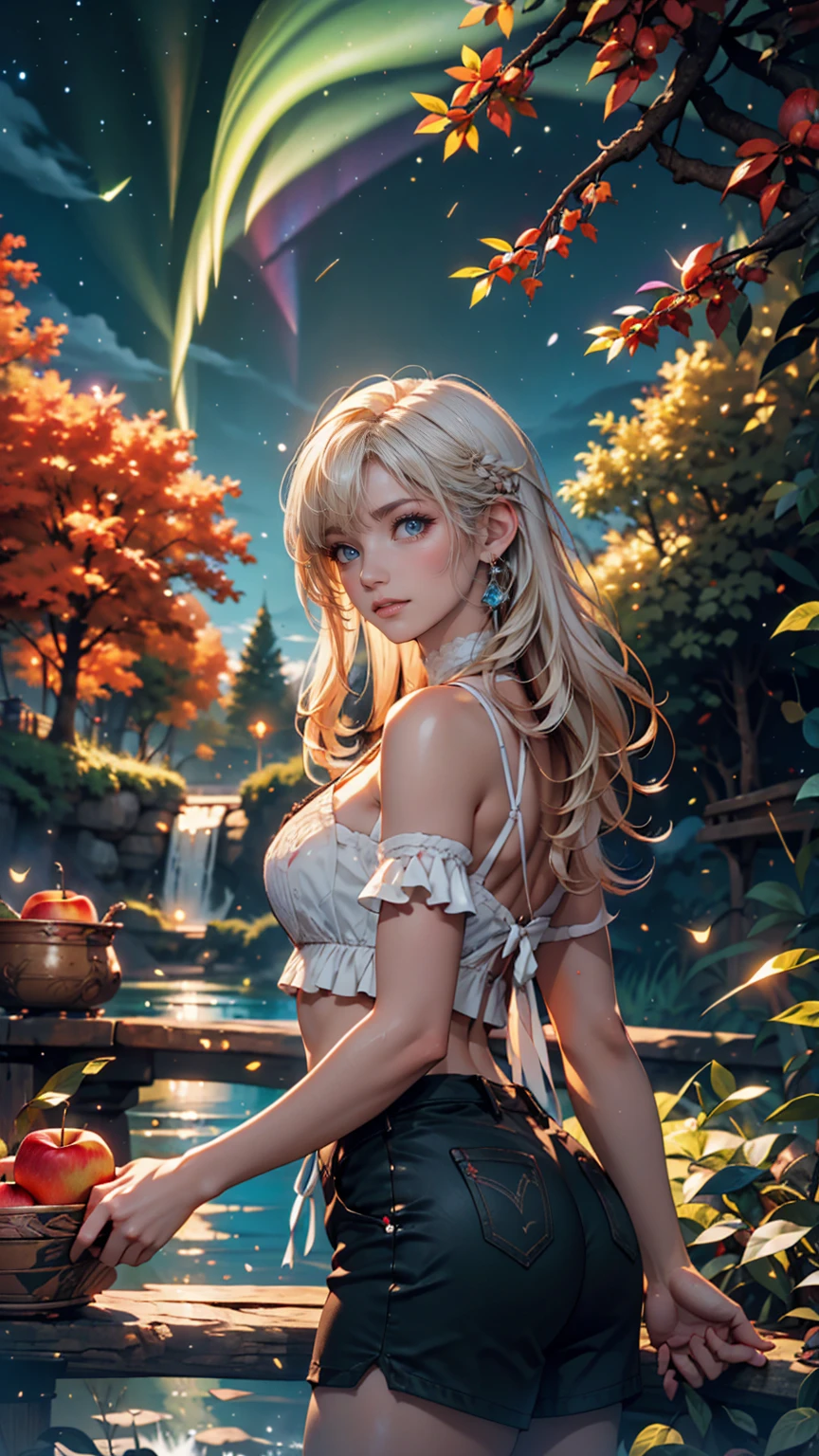 diy23,Highest quality, ultra-high definition, masterpieces, 8k, realistic, anime styled, 3d render,(Evening Pond:1.2), (8k, best quality, masterpiece:1.2), (ultra highres:1.0), extremely luminous bright design, pastel colors, (ink:1.3), autumn lights, High Detail, dramatic, photorealistic painting art