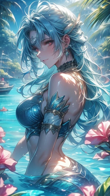 fantasy, 1lake_elemental_girl,(right_skin:0.9), (using_water_clothes:1.1), water,(wet:1.2),see-through_clothes_covered_breasts, see-through_clothes_covered_pussy,covered_nipples,(soft_large_tits:1.1), walking, smile,half_eyes, sleepy, medium_up_style_hair, navel oil, (water_around_torso:1.1), pondside_background, gold_headgear, aquablue_cloak, spread_arms, large_staff, slender_thighhighs,solo,(pelvic_curtain:1.2), tabard,(plump:0.7),cowboyshot,(open_legs:1.4),pussy,splash