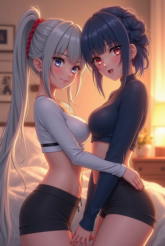 (cute eyes:1.2), (sparkling eyes:1.2), highest quality,wonderful,finely,extremely detailed CG Unity 8K wallpaper, (girl, cute eyes, clothed), virgin killer sweater, (sweater dress:1.2), (ribbed sweater,sideboob,cleavage cutout, turtleneck sweater,(black sweater:1.4),crop top navel), (huge breasts), (open mouth:1.1), (long tongue:1.1), (mouth drool:1.1), (Black knee socks:1.1),(Thighs:1.2),(Waistline:1.2),(midriff peek:1.2)
