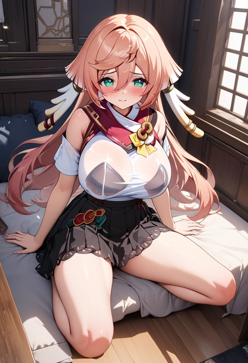 (masterpiece),Highest quality, Expressive eyes, Perfect Face, 1, Large Breasts, H Cup, Nice breasts, beautiful, nice,anime,,roller, Floating clothes, Tent Chest , Nipples visible through clothing,Flanders Scarlet, 1,Blonde,Mob Cap,Hair Ribbon,bow tie,Side Ponytail,wing,Short sleeve,Best,Ascot,1wing,1 pair of wing,Sitting, Sit on the ground, Put your feet on the ground, Grab your chest,Place your hand on your chest,As, Grab your chest, Breast lift,Naked with hands on chest,Diapers