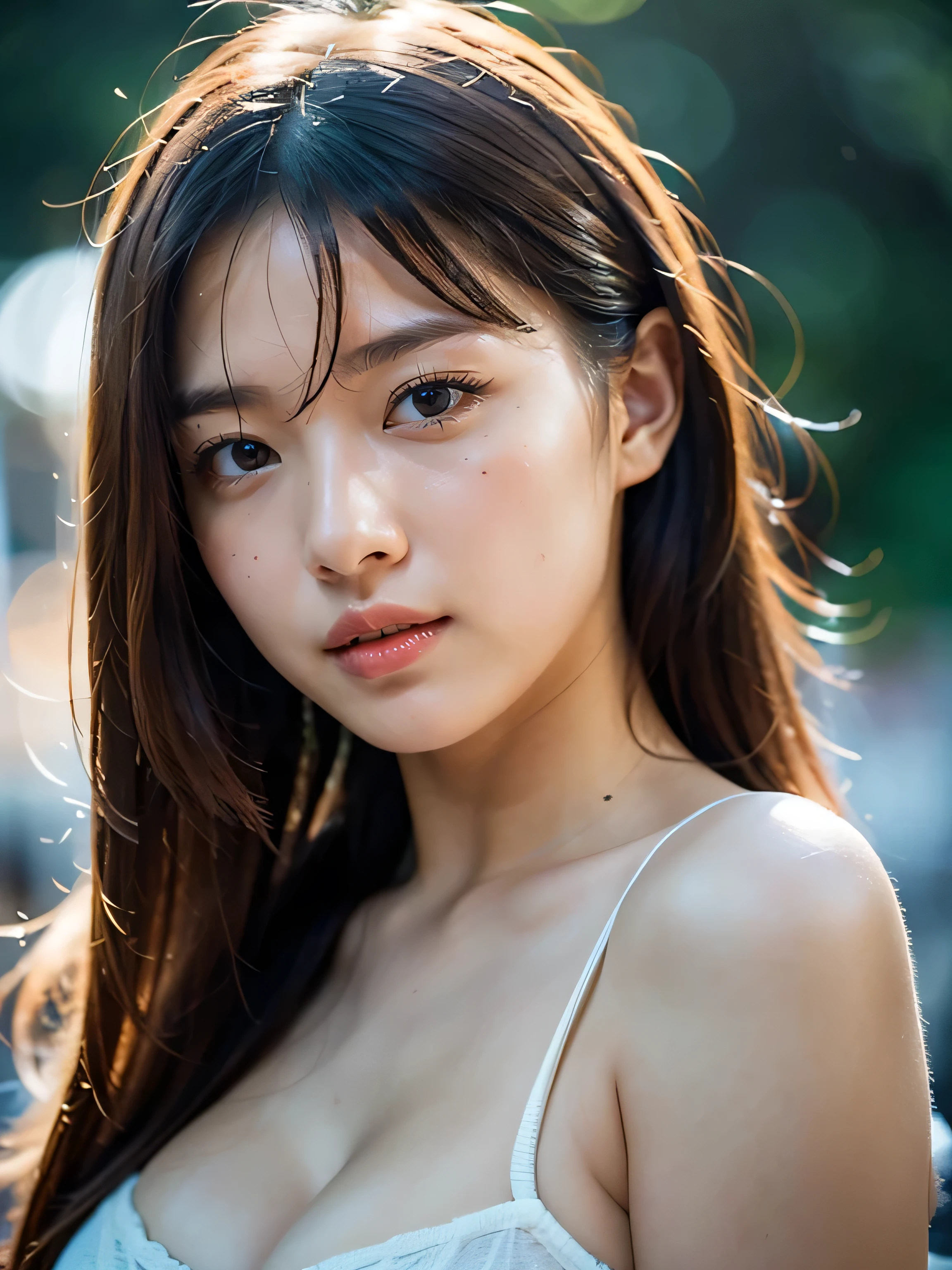 1cute girl, portrait, bokeh, ( masterpiece), accurate, anatomically correct, f/1.0mm, Fujifilm GFX 50R, raw photo, regina display, super detail, high details, high quality, best quality, highres, UHD, 1080p HD, 4K, 8K, ((18years old 1 girl:1.2)), Realism, ((Face and body the full front)), (standing), medium Hair, beautiful white skin, young features,(micro bikini) , soothing tones, high contrast, natural skin texture, cute embarrassed , (full_body:1.2), NewYork_city street,