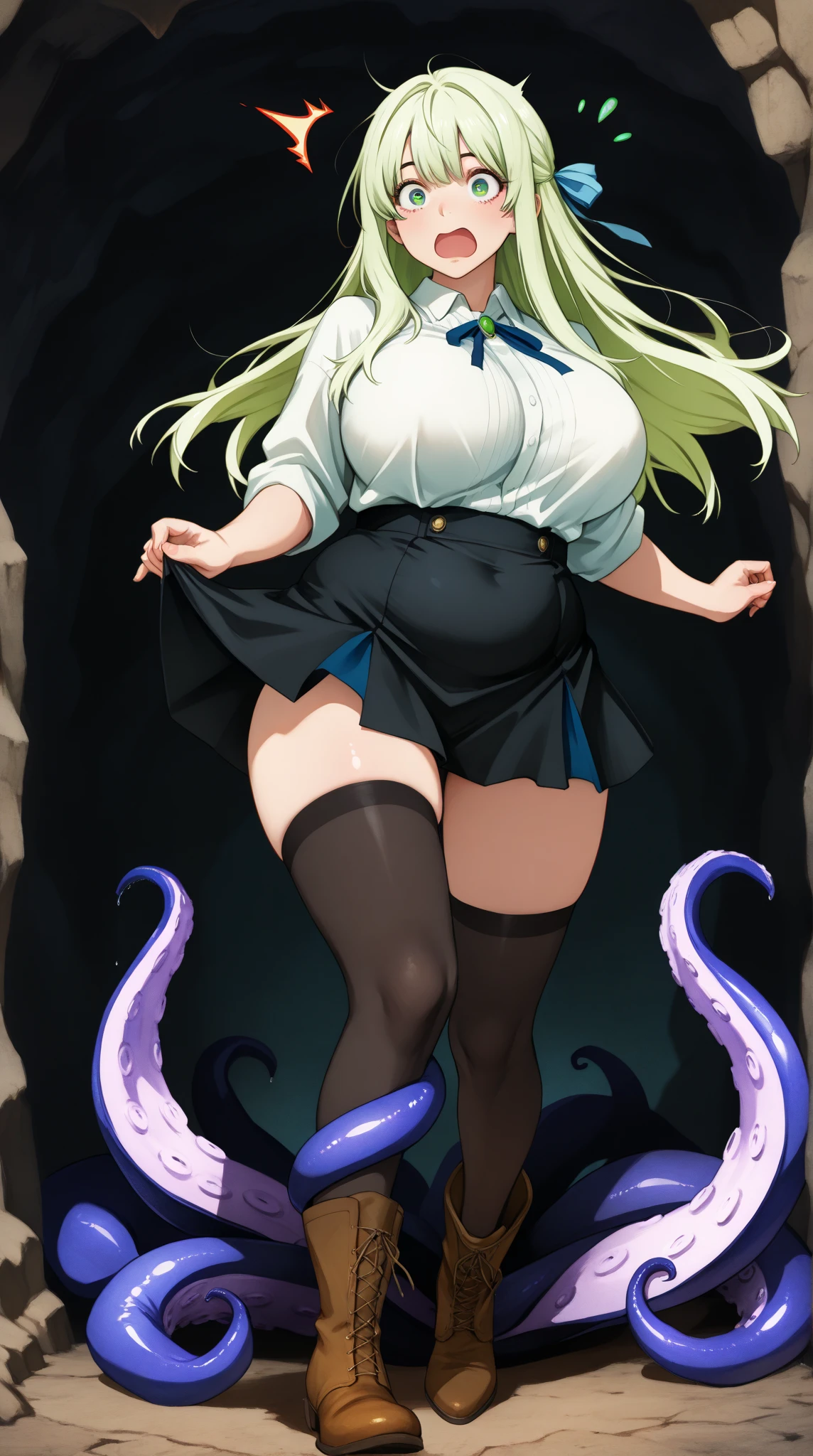 (masterpiece, Highest quality:1.2), alone, One girl, Childish Goldship, pillbox hat,、White blouse、、blazer、Pleated skirt、Knee-high socks、Horse tail,、grassland、Nature、blush、Close your eyes and scream、Muddy liquid all over the body、Big Breasts、Nipples are visible、Clothes are see-through、Open your legs、Leg spread、、Kindergarteners、、、、の小さな体、Tentacles touching pussy、White viscous liquid、A lot of love juice、Get by a large amount of tentacles、Put tentacles in your、A large number of tentacles wrap around the body、Tentacle insertion into、Tentacles and sexual activity、Tentacles and sex、Tentacles get inside clothes、Inserting a tentacle into the vagina、Sweat、Massive 、Vaginal 、orgasm、Cramp、Masturbation、masturbation behavior、From below、Belly bulge