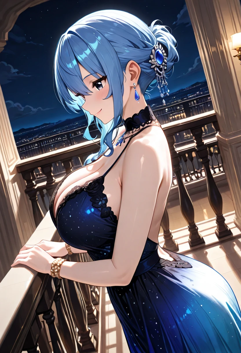 ((masterpiece, best quality)),
st. louis \(luxurious wheels\) \(azur lane\), highres, highest quallity, illustration, cinematic light, ultra detailed, detailed face, (detailed eyes), best quality, hyper detailed, masterpiece, (detailed face), large breasts, hair ornament, earrings, necklace, portrait, silver dress, revealing clothes,highest details, luminous eyes, (hotel:1.2), sitting in bed, sitting, bed, window, night sky, backlighting, light rays, (high contrast), (colorful),
