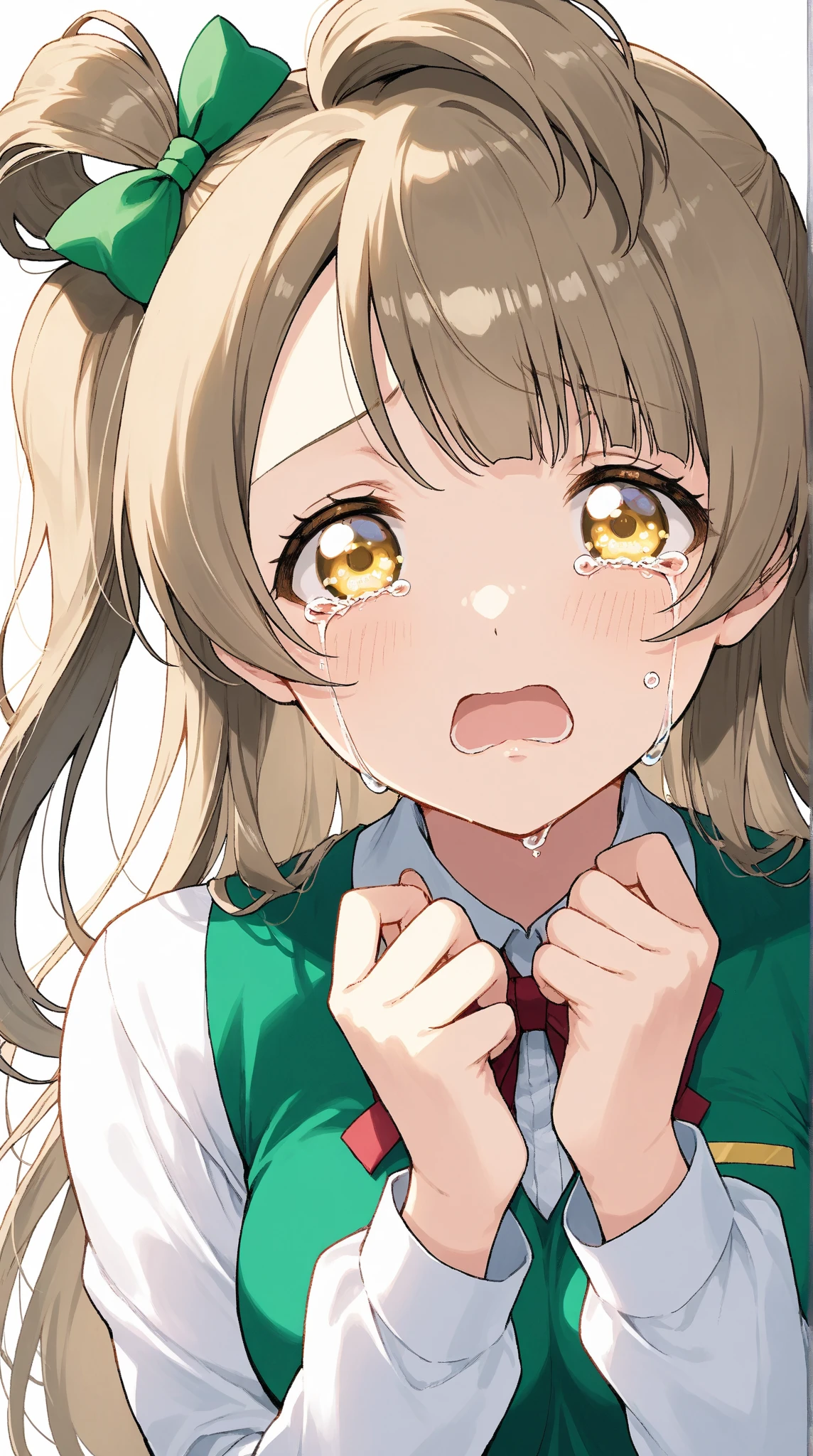 [1girl, shokuhou misaki, toaru majutsu no index], beautiful detailed eyes, yellow eyes, (tareme:1.3), (half-closed eyes), (opened mouth), nsfw, (close-up mouth), Highest quality, Super detailed, masterpiece, Ultra-high resolution, 8k, Embarrassing, blush, Lovely, (Close one eye, With tears in her eyes and her mouth open), Sticky saliva