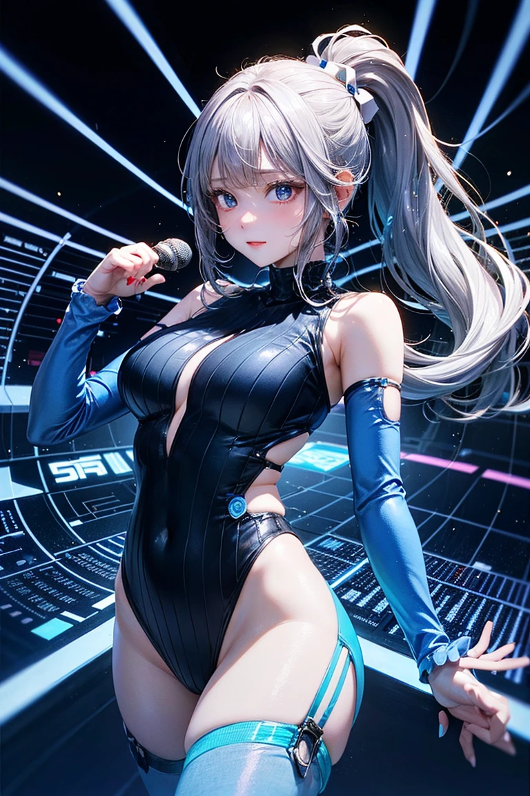 High Detail RAW color Photo,hyperrealistic,digital painting,wide shot,Full Shot,(lens flare:0.5), (bloom:0.5), portrait,(highly detailed, fine details, intricate), incredibly absurdres,(luxurious cyberpunk:1.4,Dystopian,sci-fi), concept art,ornate, from side,looking to the side,
1girl,Lucy \(cyberpunk\),European_Girls,(cute female arterial intelligence,robot, cyborg:1.5),(robotic parts,augmentations,mechanical arms, mechanical legs,silver halmet), (cybernetic implants:1.4,microchip,metal,electric wires,cable,silicone),grey eyes,asymmetrical hair, standing,(holding_weapon,battle_rifle,handgun),belt,(wearing shiny tight soft light suit,see-through white chemise), open jacket,detached sleeves,hip vent,metallic bone exposed,toned physique,slender,medium breasts exposure,breasts out,large ass, (pale skin),(detailed skin, diffused skin pores),HQ, angelic, decorations, embellishments,hard edge,
breathtaking,outdoors, ((in surreal planet Raphael Lacoste)),night, (electricity, bright neon colors,sprawling cyberpunk city skyline), turbulent storm, rain,smog,tendrils, spirals, dust,(((flying ships))), (badlands, observitory)