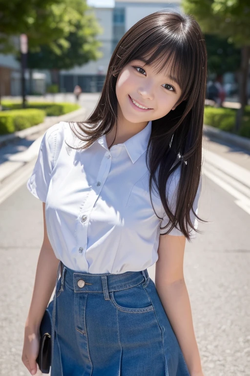 hight resolution、high-level image quality、in 8K、Real live-action、生a picturegraphy、top-quality、masterpiece、超hight resolution、生a picture、ren、Beautiful fece、masutepiece、((Obscene content))、For adults、The charm of porn、absurderes、((((10yaers old))))、((((Japan elementary school students))))、Japan Girl、((with round face))、((Tanuki face))、Cute little face、((Glowing face))、((((Flushed cheeks))))、(((((Shy laughter)))))、A little clumsy face、de pele branca、((chubby figure))、plump figure、Smaller chest、kne、 thighs thighs thighs thighs、独奏、fullllbody、Very nice、校服、 Pleated skirt、((Pubic area))、(Mansuji)、White panty、sitting on、(Photorealsitic:1.37)、Photon mapping、Realistic、Radio City、Physically Based Rendering、depth of field rally background、a picture、(((a junior idol in Japan)))、Sparkling eyes、shiny lip、too bright natural light、The Bright Sun、Too bright sunlight、Looking at the camera、