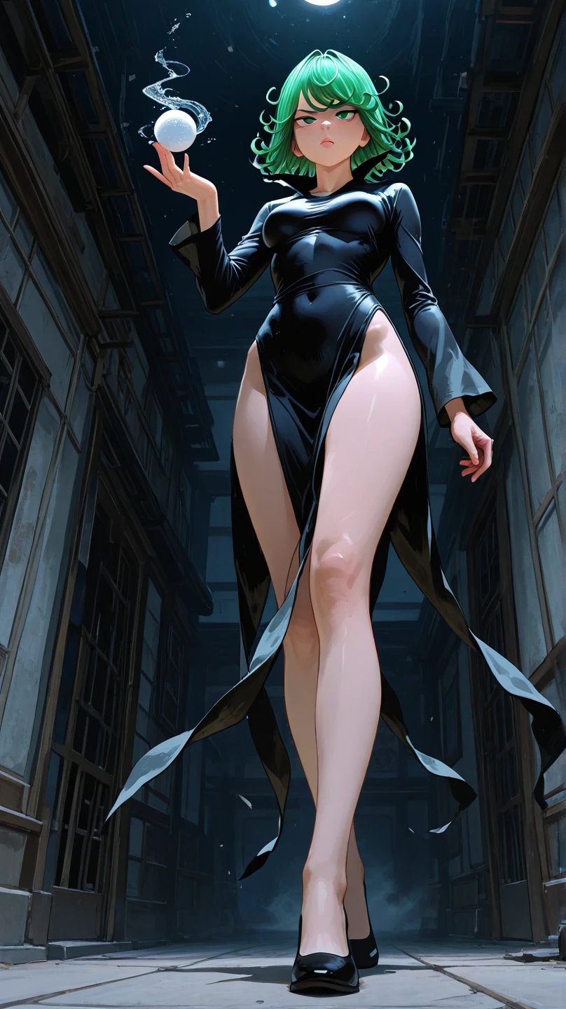 ((add more dark red magical crystals on her sides))