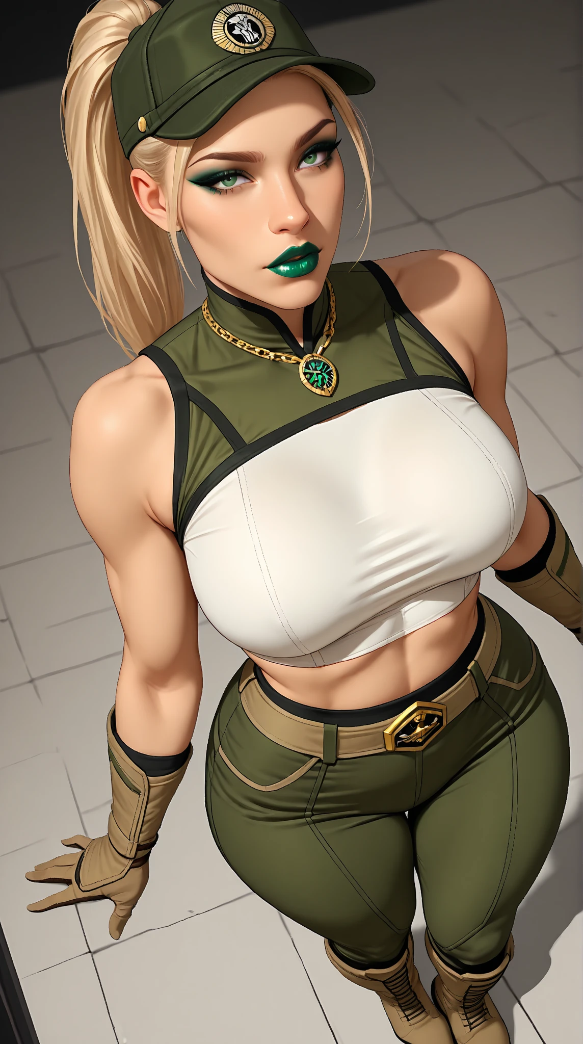 Erotic、スーパーErotic、ハイレベルErotic、Highest quality, artwork, Eye Reflexes, Highest quality, artwork, mercy Eye Reflexes, alone, Perfect sculpted body, blonde, Overwatch Mercy Style Hairstyle, Green Eyes, Two Arms, Tomb Raider-inspired neckline outfit, Practical belt, alone, Control Room, 8k, artwork, High resolution, Absurd, Natural volumetric lighting and better shadows, Deep writing depth, Sharp focus, Dirty Face, very hot, Large Breasts, Erotic、Warhammer Elements 40K , Ultra-detailed landscapes, goddess、Erotic