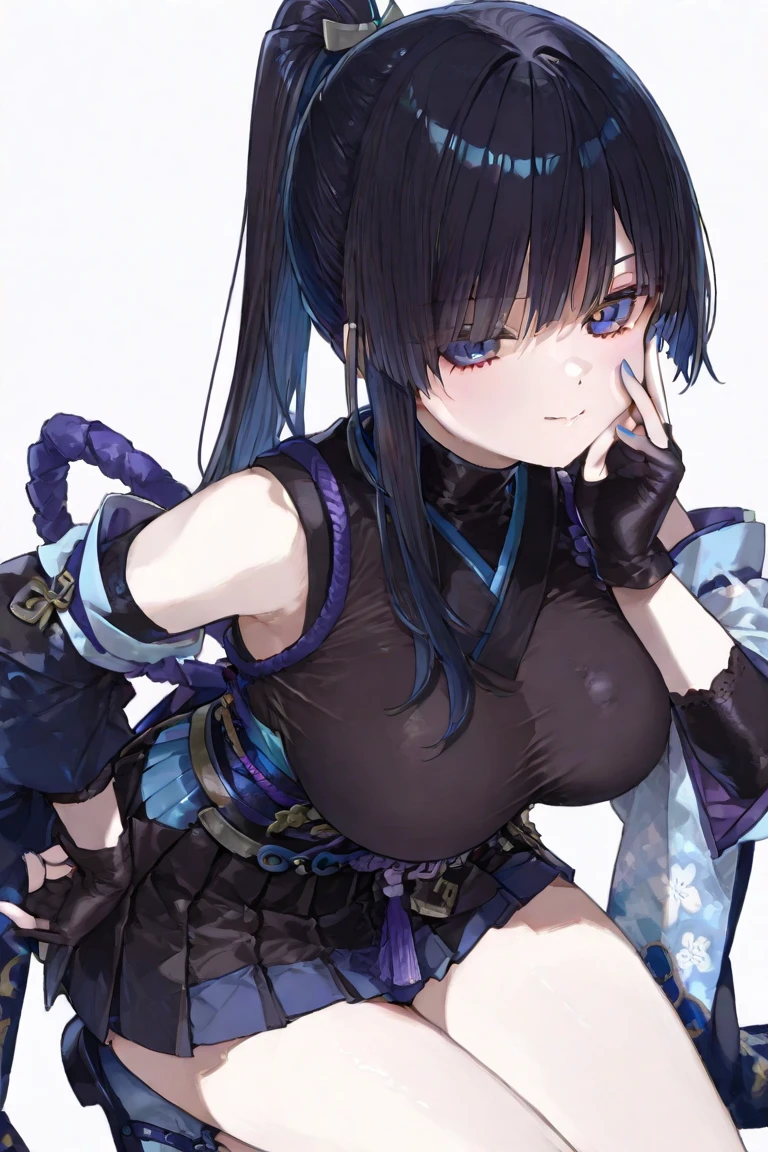 ((Cyberpunk woman in action with a samurai sword)), ((a costume with a cherry blossom petal motif)), ((highly exposed costume)), ((colorful samurai sword)), ((long multicolored hair)), ((background is otherworldly)), blue eyes, smile, glitter, artistic, nffsw, retina, masterpiece, accurate, super detailed, high detail, high quality, award winning, Highest Quality, High Definition, 1080p, Hard Disk, 4K, 8K, 16K
