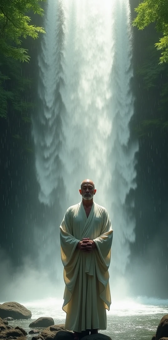 The Last Airbender, (Aang), looking towards the horizon, from background, light green mountains and waterfalls, very detailed image, sharp focus, studio photography, xf iq 4, 1 5 0 0 0 0 0 0 0 0 mp, 5 0 mm, iso 2 0 0 0 0, 1/ 1 6 0 0 0 s, realistic, natural light, octane rendering, adobe lightroom, photo realistic, thirds resolution, symmetric balance, depth layers, polarizing filter, . ..., hd, color optics, ..., hd, opaque color, masterpiece, ..., masterpiece, ..., hd, opaque color, masterpiece
