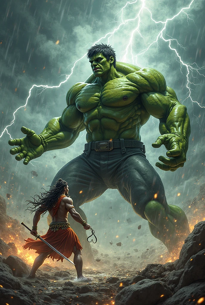 Sri Krishna fight hulk