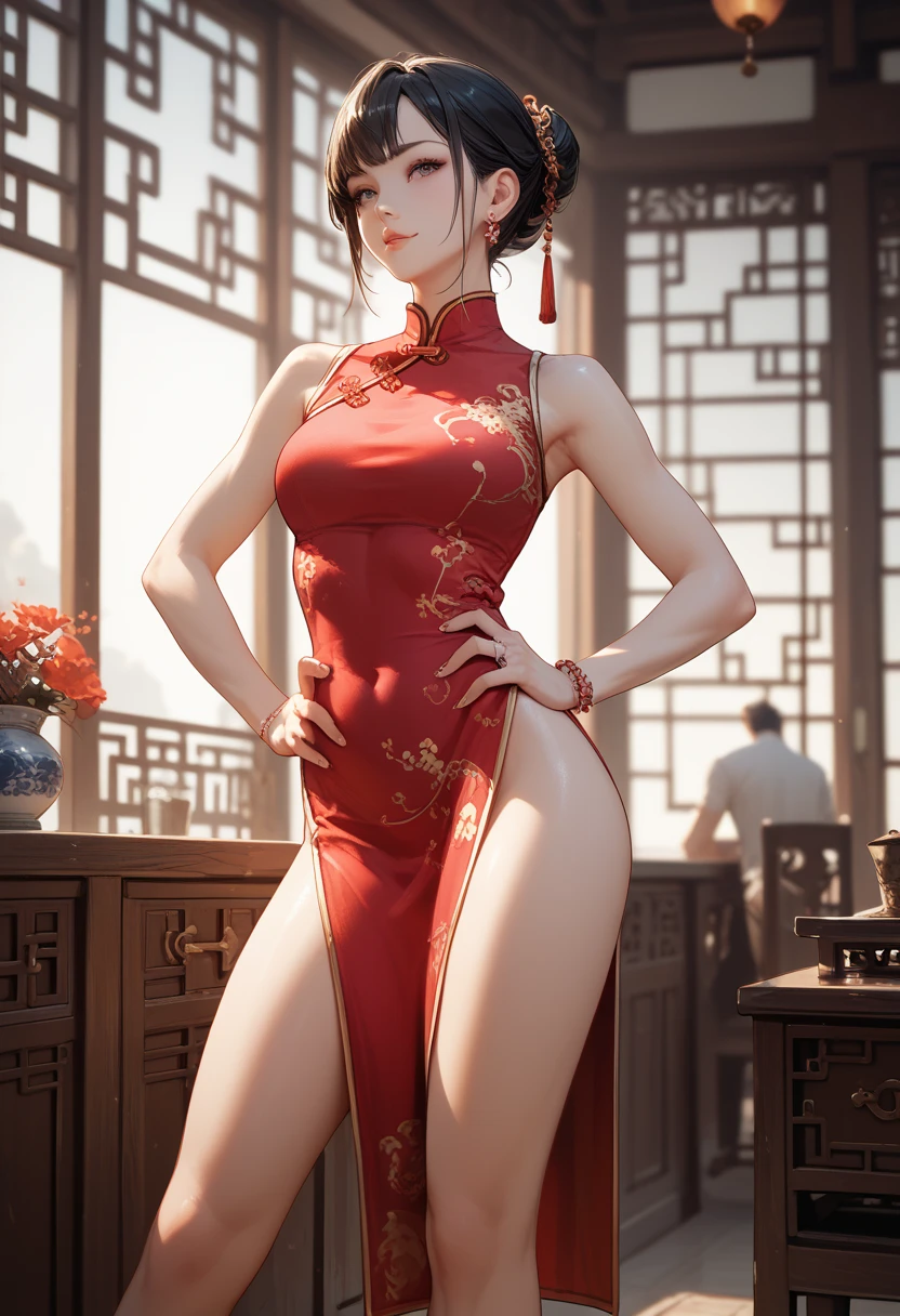 nighttime,full body,KOF:Mai Shiranui ,(((Wearing Transparent ancient Chinese palace embroidery clothing;Golden lace))), Jewelry ,Elegant sitting posture,Masterpiece,best quality,official art,extremely detailed, 3D, Cinema 4D,8k,photorealistic:1.4, ( ##color-tattoo ##,color-tattoo, ~+color-tattoo),(Perfect female curves, huge stacked breast),(A seductive gaze), Facing the camera, Pink lips,Delicate fingers and hands,magic hour, Rembrandt lighting, front lighting and fill lighting, hard shadow,