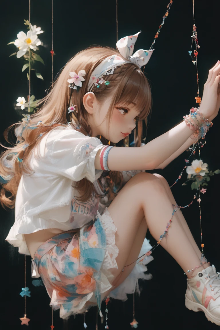 thread twirling doll