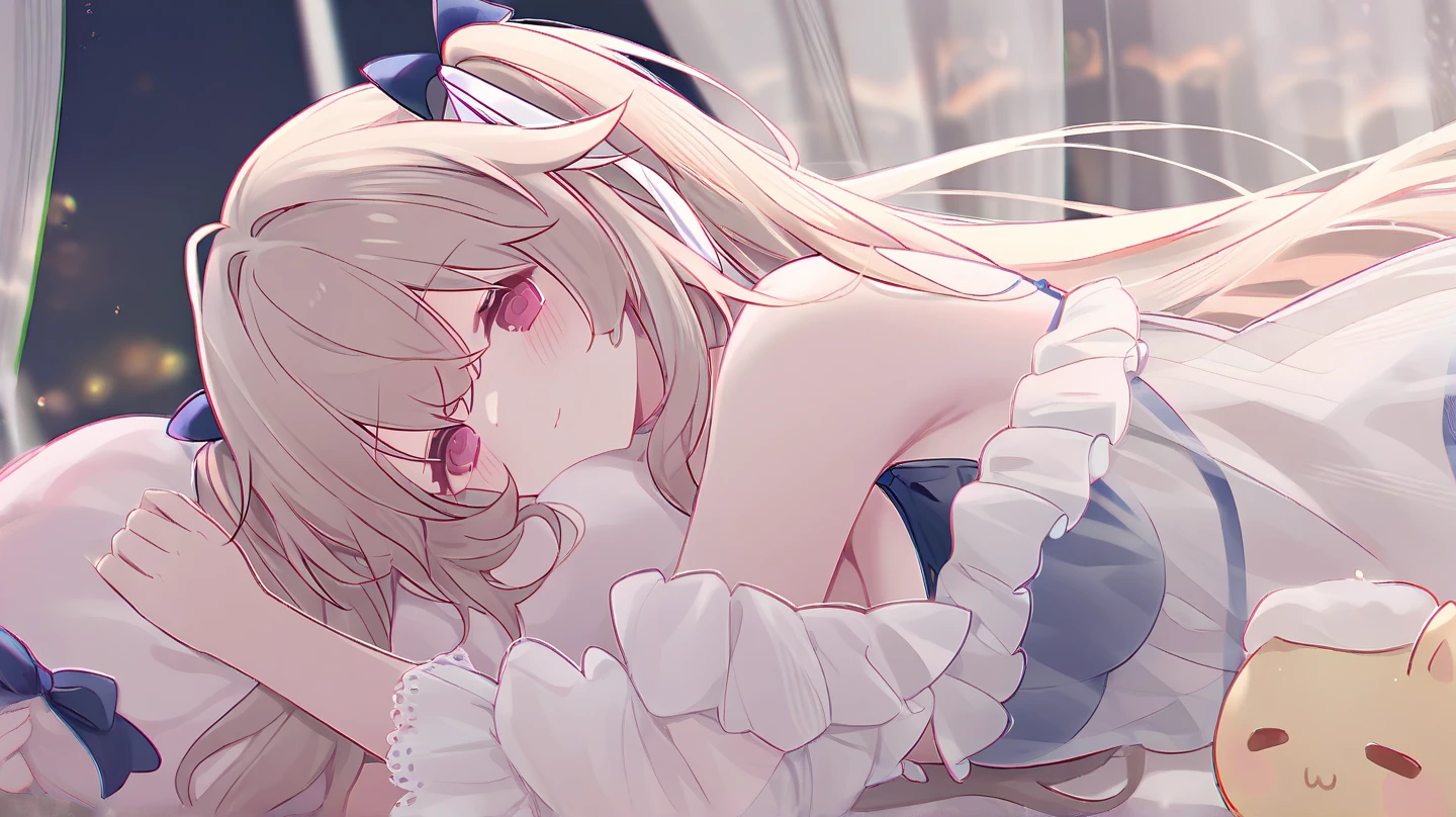 On the bed、Girl masturbating、Erotic、Ecstatic expression、Dynamic Angles、Feeling facial expression、Dynamic Angles