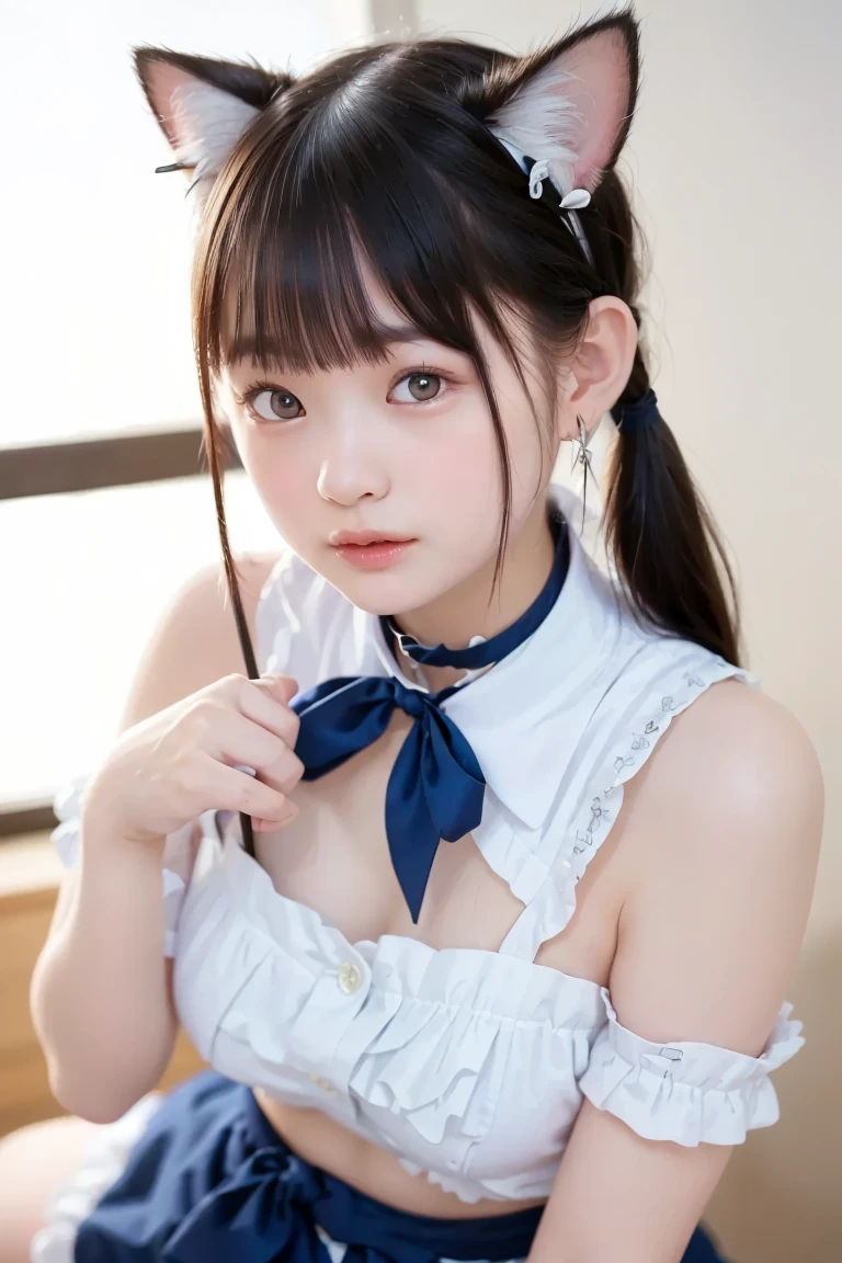 yjingnig,yjingnig_uniform,8k,(RAW photo),(best quality), (photo-realistic:1.4),realistic skin texture,school uniform,
1girl,cute,small_face,small_mouse,small_nose