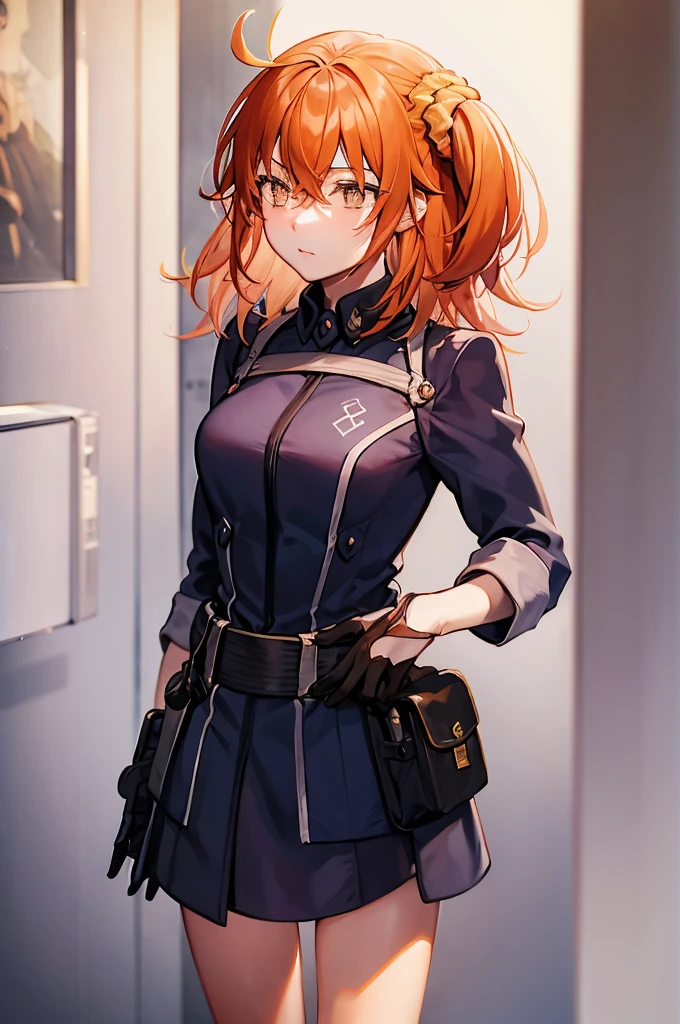 anime girl with brown hair and military outfit in the rain, amane suzuha, pigtails, anime art, best anime, 4k wallpaper, anime manga art, anime style 4k, military anime girl, mech anime art, anime mecha aesthetic, jacket, bodysuit, fortified suit, holding a rifle, badass, destroyes plains