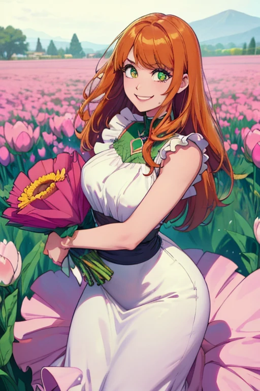 <lora:SakuraVRC:0.6>, SakuraVRC, masterpiece, best quality, depth of field, 1girl, red hair, short hair, green eyes, blush, embarrassed, closed mouth, alraune, garden, cleavage, colored skin, green skin, <lora:ConceptAlraunePlantGirl_v2:1>