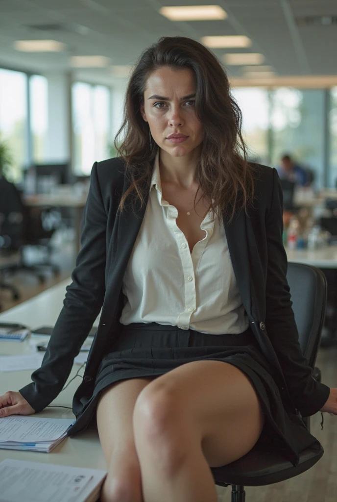 boss sitting on a chair