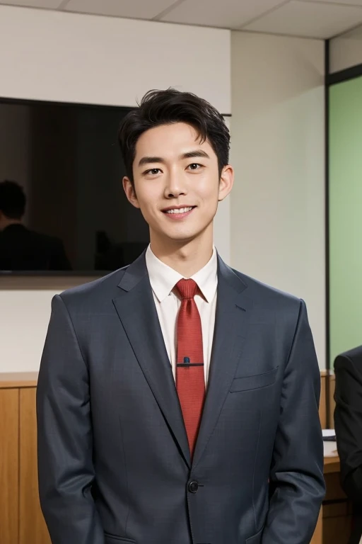 Man in Suit、a smile、Soft proof