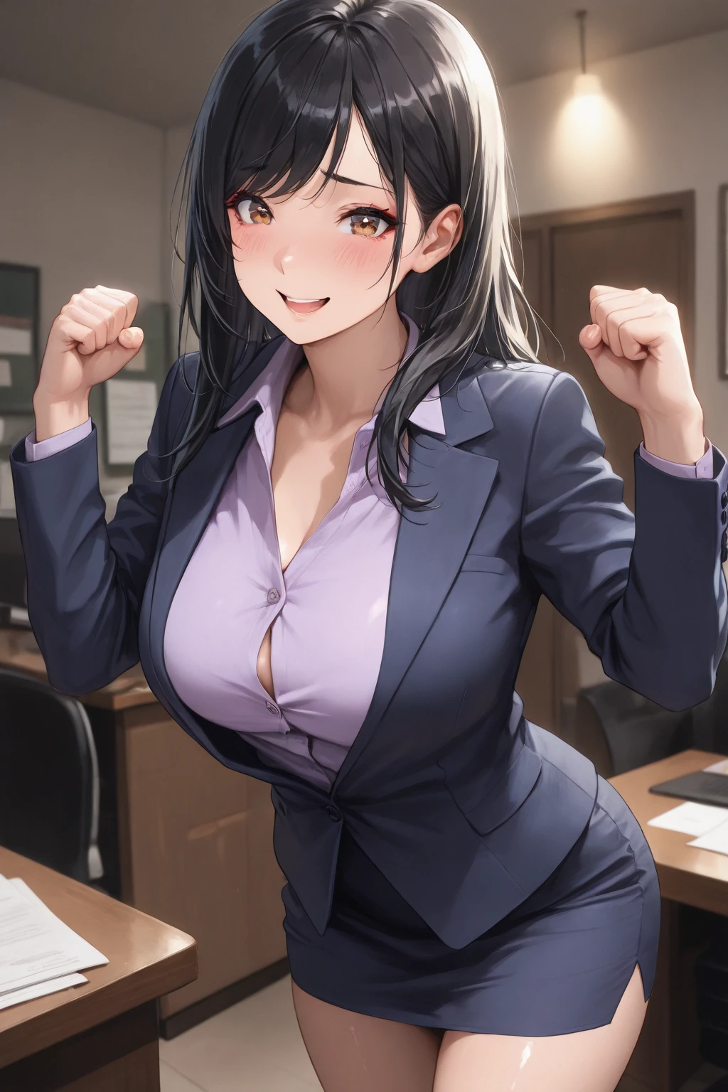 Beautuful Women、34 years old、s Office、Officelady、arms in arms