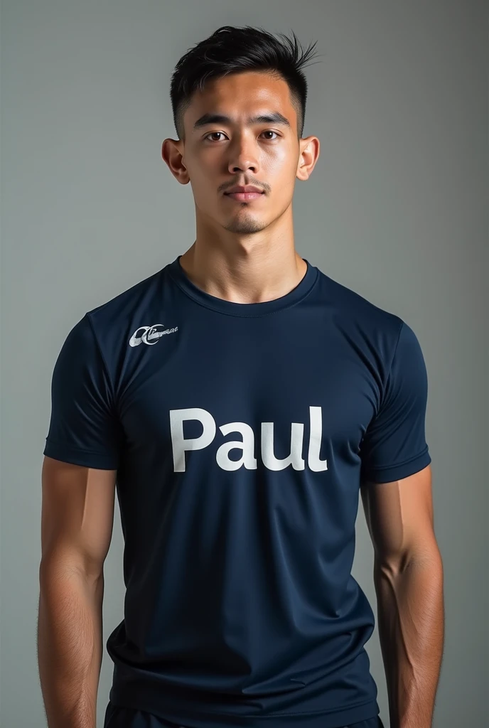18 years boy holding a volleyball in his hand with 7 number jersey back image