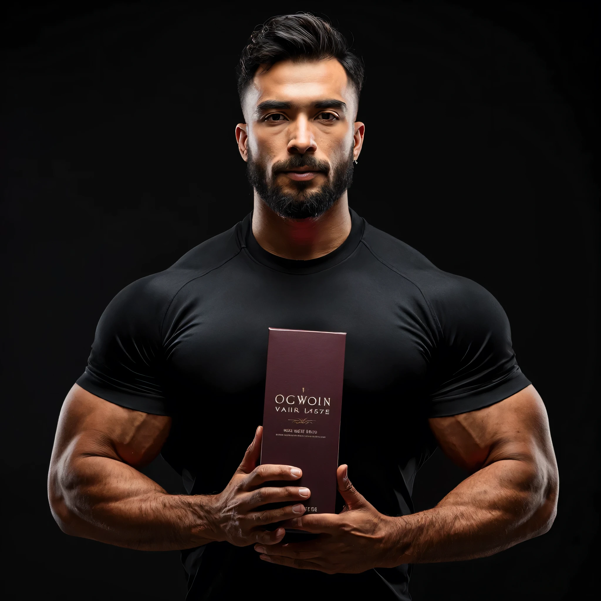 Create a promotional image for the power horse gel product on Instagram, with the product appearing, a man wearing shorts marking his penis holding the product