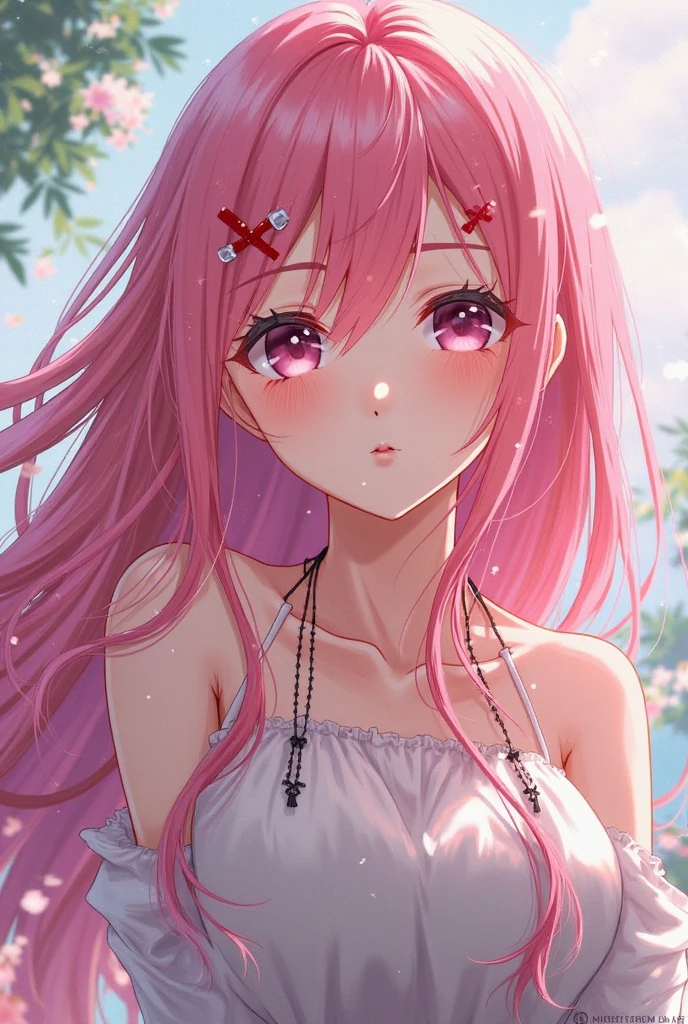 masterpiece, best quality, very detailed, high resolution, expensive resolution, high resolution, 4k, 8k, Unity 8k wallpaper, highly detailed CG, masterpiece, 2d, 3d, beautiful details, depth, fine texture, best quality: 1.3, fully focused, crispy skin, him,
Very cute anime girl, (sheer white blouse wet from pouring rain, miniskirt) (drenched and moist brown medium-long hair, rain dripping from hair), big breasts, expensive pink medium-long hair, pouring rain, soaking wet hair, soaking wet only daughter, palm trees, seaside, mole under eye, looking at viewer, expensive, blush, mole, lips open, heart, pink eyes, choker soaked from pouring rain