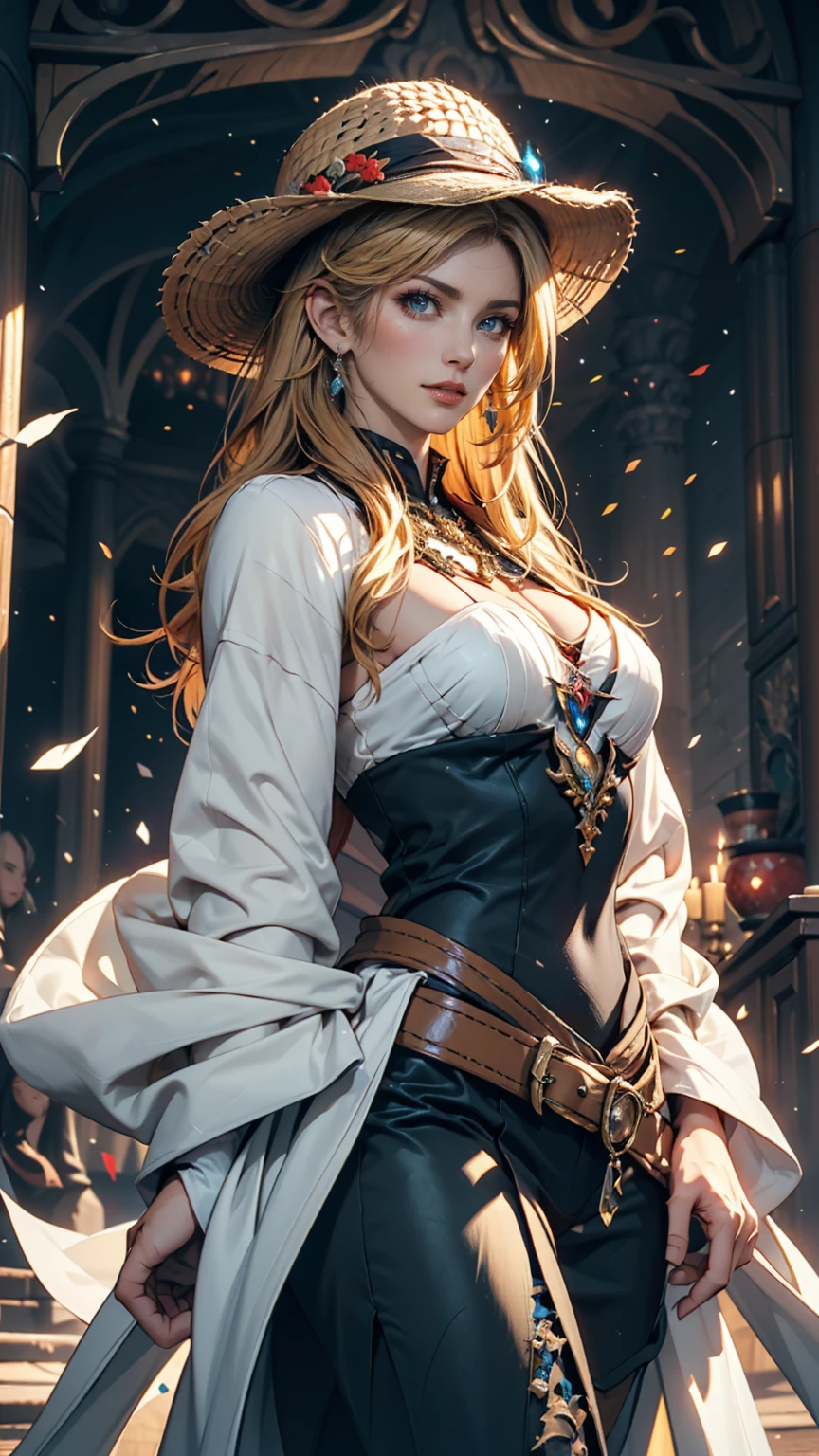 1girl,cowboy shot, nora bonita_valkyrie, Olhando para o Viewer, sorrir, short hair, olhos azuis,heart cutout, Luvas, suit jacket, saia rosa, Faixa rosa, mangas curtas, mangas inchadas, Single clamp, luvas sem dedos, orange hair, luvas cor-de-rosa, dynamic pose, Noite, ao ar livre, cidade, (Volumetric lighting), best quality, master part, detalhes intrincados, mapeamento de tons, foco nítido, hiper detalhado, trending on ArtStation,