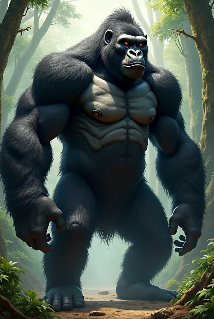 black muscle monkey