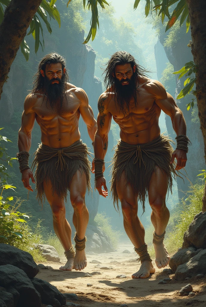 (best quality,4k,8k,highres,masterpiece:1.2),ultra-detailed,(realistic,photorealistic,photo-realistic:1.37),tarzan in moon,night scene,jungle,majestic scenery,magical atmosphere,moonlight shining,gorgeous moon shadow, lush greenery, dense forest, tall trees, moonlight filtering through leaves, ethereal glow, mystical aura, distant waterfall sounds, powerful and athletic physique, bare-chested, muscular body, agile movements, swinging from vines, fearless and confident expression, long flowing hair, intense gaze, deep connection with nature, wild and untamed spirit, Tarzan's signature loincloth, moonlit waterfall in the background, mesmerizing reflections, distant animal calls, tropical birds flying in the sky, serene and tranquil, the moon as the focal point, creating a dreamlike art piece, vibrant colors contrasting with the darkness, capturing the essence of the jungle at night.