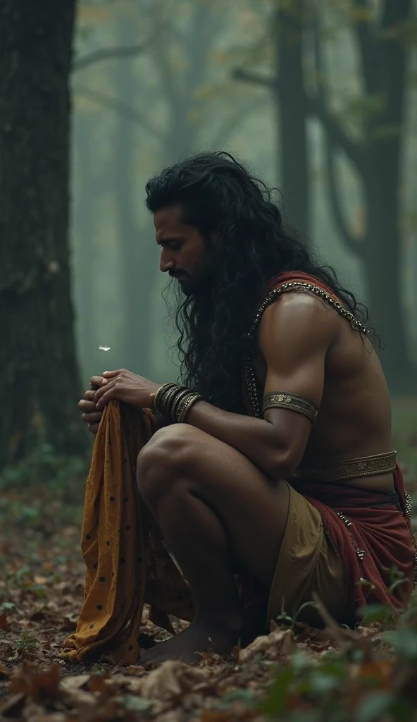 no words, makes gestures pointing to his stomach, symbolizing hunger. Right away, points to the plains, where you know there is an abundance of game, but it is not part of its territory.