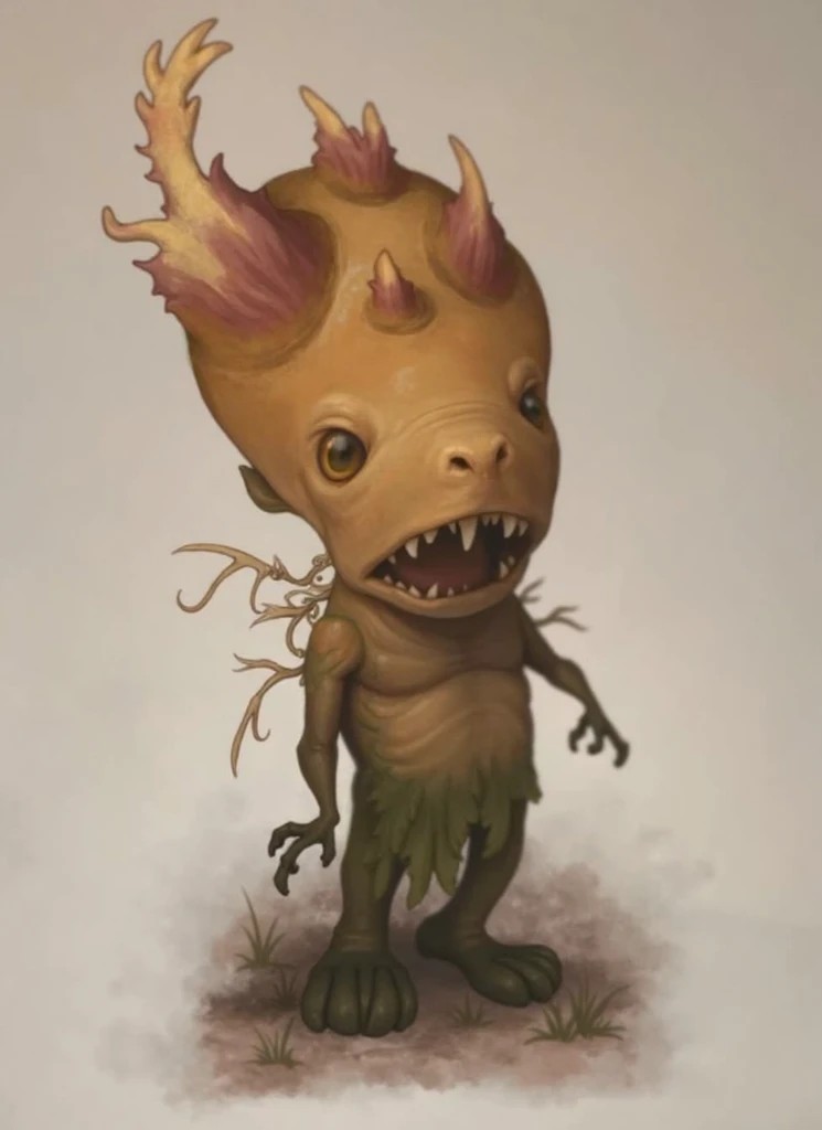 2D, monster, creepy,, (style of Skottie Young:1.3)
hag clothed in vulture feathers
