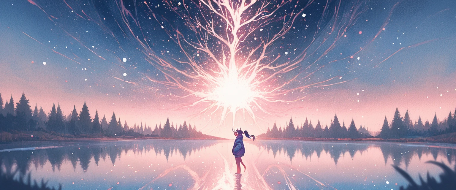  kawaii anime, soft light, sweet girl,solo, ultra wide shot, pastel art, watercolor, crayon art,anime background, italian city , sea side, kawaii anime, cinematic lighting, ultra aesthetic composition, A serene and ethereal panorama of a young woman with delicate, flowing white hair that cascades softly around her shoulders. Her expression is peaceful, with her eyes closed as if lost in a gentle dream. Her pale complexion glows softly in the diffused light, creating a sense of purity and calm. She wears a loose, lacy white garment, adding a touch of elegance and softness to her appearance.  fantasy city of italia , with soft beige and cream tones that blend seamlessly, emphasizing the tranquility and dreamlike quality of the image. The overall atmosphere evokes feelings of quiet introspection and angelic beauty.

