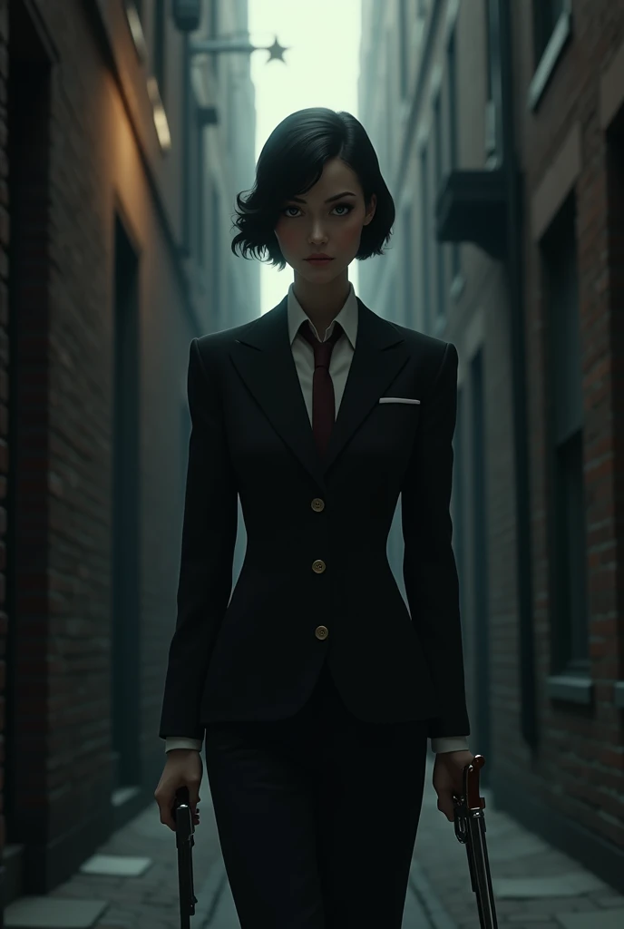 A beautiful illustration of Kojima Ayami Style,1 girl, (charlizetheron_ti:0.8), Structured blazer, Cigarette pants, Pointed-toe pumps, City skyline background,,
best quality, masterpiece, ultra high res, surrealism, dream-like, <lora:Kojima_Ayami:0.9>