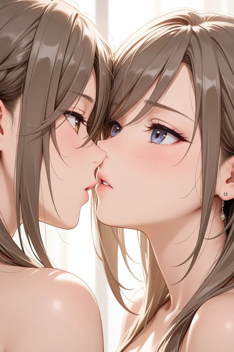 2 women kissing