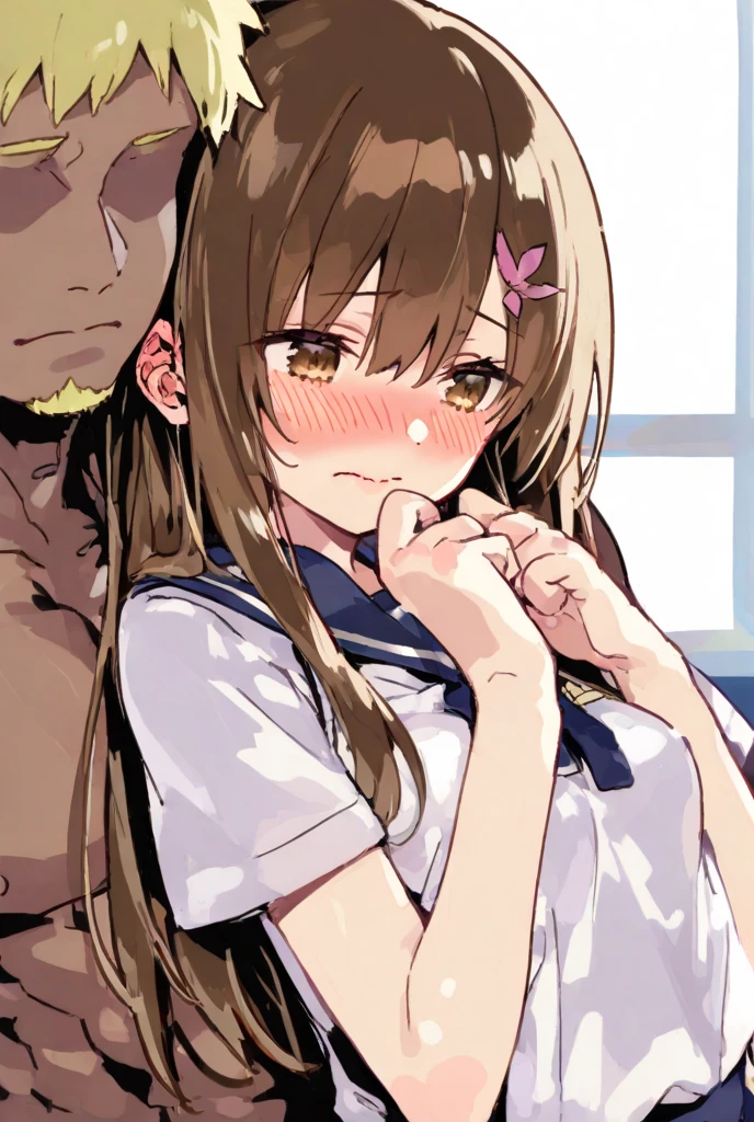 {Highest quality}. {so beautiful}. {Super detailed}, {Best illustrations}, Browsing Caution、((Angry face))、big penis、blush,anger、A woman drooling after having urine splashed on her face、Face sitting、((Woman presses big penis against face))、Glare、anger、Angry face、Glare、semen、Focus on the face、Public toilet、Shaded face、business suit、formal