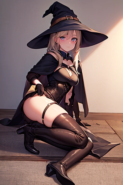 Sex, naked, cock male in pussy, panties to the side, 10 year old , Neko, , , blue eyes, blonde hair, black panties, witch outfit