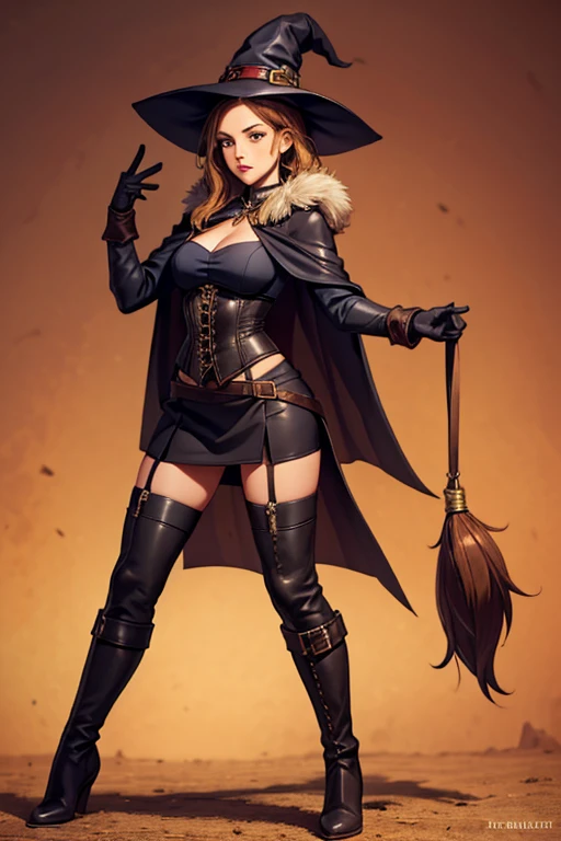 masterpiece,Best quality,1 girl,Emma Watson plays Hermione, Sexy school uniform,Briefs thongs,The school uniform jacket is open,No shirt,Smile,huge breasts, Huge ass, beautiful legs, Magic Wand,Magic book,Casting Magic,Hogwarts School of Witchcraft and Wizardry