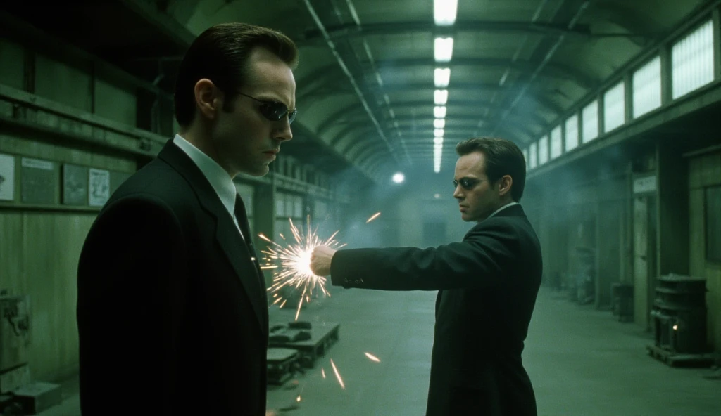 (((Keanu Reeves face as neo from The Matrix 1999))) face ,((best quality)), ((masterpiece)), (detailed) fan art of (neo from the matix) face, ((neo from matrix face)), keanu reaves, the matrix (1999), sunglasses, night, 80mm, ((western animation)), (neo the matrix (1999)), (short hair), (tokyo street nights), ((shaved))