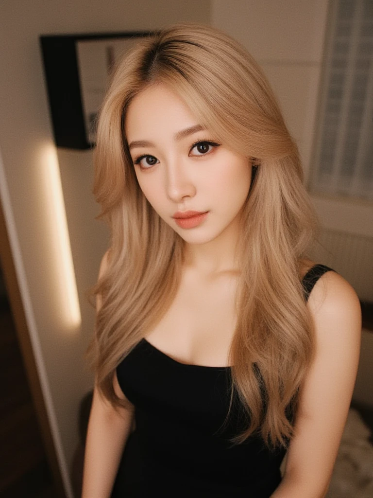 Jennie Kim with curly hair 