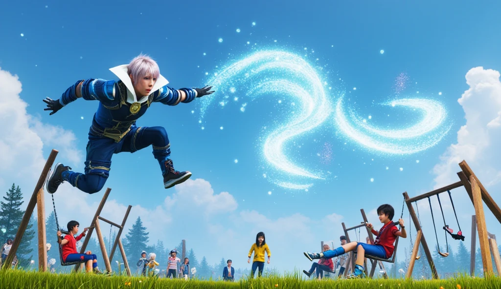 4 k detail fantasy, (((fullbody))), four boys running together, reading bible, (((side view))), happy, laughing, 2. 5 d cgi anime fantasy artwork, modern style, wow 4k detail fantasy, hyperdetailed fantasy character, full image, 