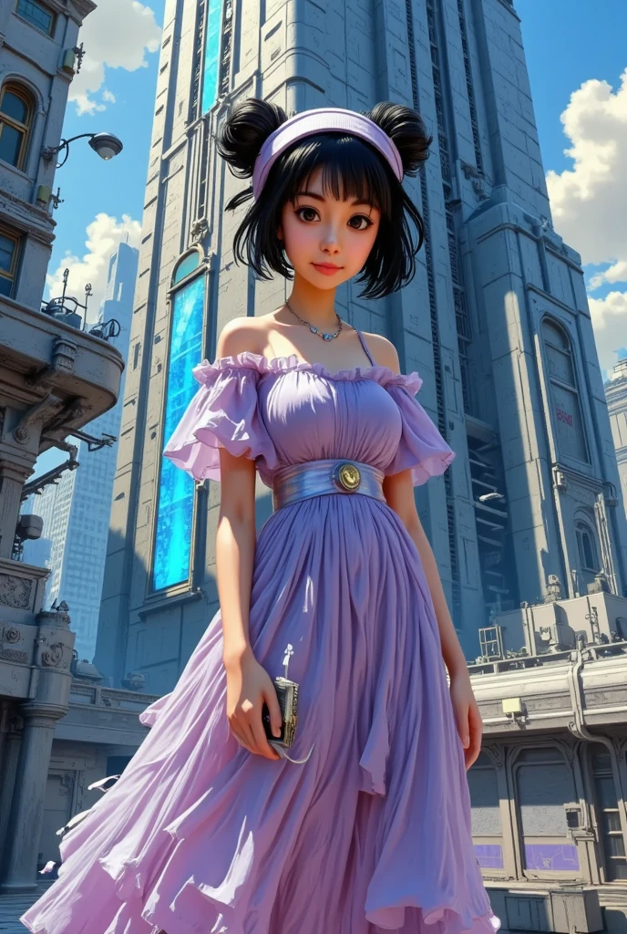 Ultra detailed really cute mrunalt flying over a village, young adult woman with short hair, with nice shiny eyes smiling surrounded by cute slimes, focus on face, sharp focus, magic, soft tetradic colors, cartoon vector, volumetric lights, very detailed dungeon scenery, visually rich, manga, anime, 2D, best quality, by Mschiffer, Farida Name typed