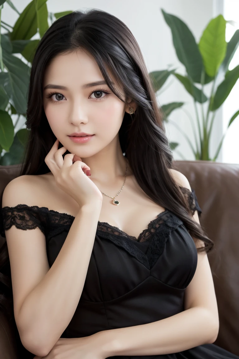 4K Ultra Resolution、Beauty、One Woman、Dark Brown Hair:1.1、Highly detailed face、Lips detail、important、(Eyes meet)、double eyelid、Princess Eyes、Beautiful Japanese Women、Beautiful Japanese Women、Sensual lips、Bewitching body、Bust size 82、Standing in an exciting pose facing forward with natural body balance、20th Generation、(23 years old)、far and near method、 A meticulous Japanese woman、Dress、Wearing a delicate, erotic and stylish bodycon dress、Hair blowing in the wind、Important(The detailed numbers and shapes of hands)、I can see your chest、Crisp images、The delicate sparkle of the eyes、Outside, people are drinking tea on a small Western-style terrace.、Sit facing forward on a stylish chair、Beautiful breasts with detailed details、color々Hair style、Smiling with a nice smile、