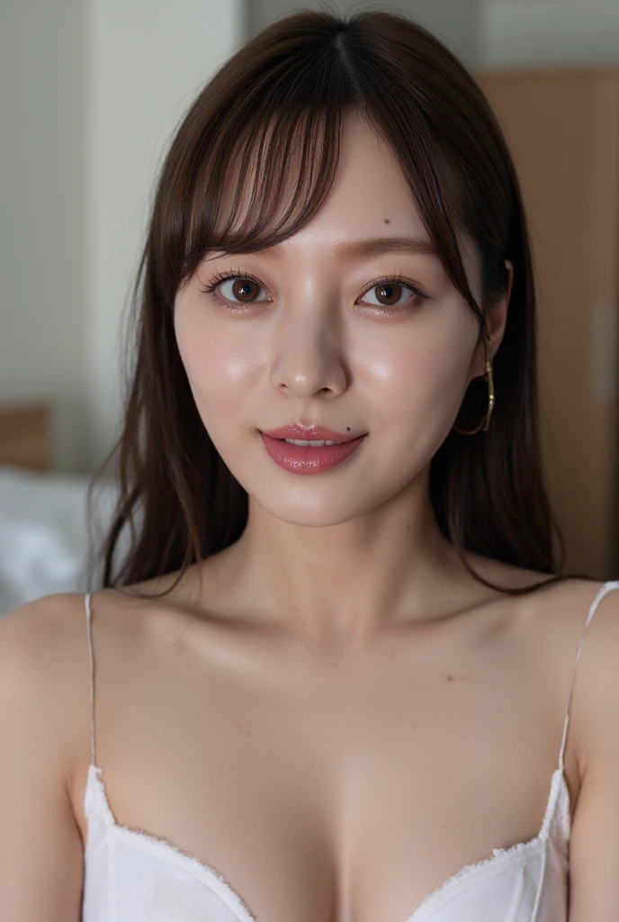 ((the highest quality、8k、A masterpie:1.3)), 1 woman, aisayama_jav, big breasts, cleavage, long hair, parted lips, sitting, wearing tank top, skirt, highwaist,
looking at viewer, shot using canon DSLR,
realistic face, sitting in a crowded coffee shop, close up, detailed face, detailed skin, detailed eyes,
(ultimate quality, masterpiece, highres:1.0), realistic:1.6, photorealistic)